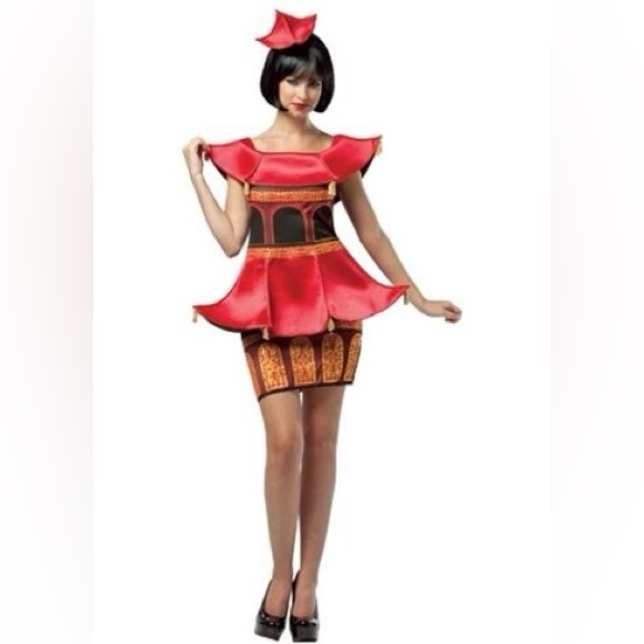 rasta imposta Other - "PRINCESS PAGODA!" WOMENS DELUXE PAGODA COSTUME SIZE 4-10!